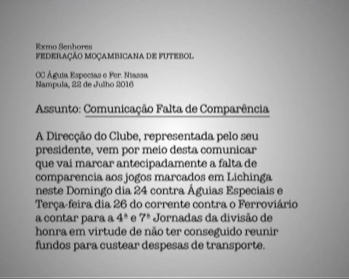 Desqualificação da Liga Desportiva de Pemba  e apuramento da UP de Lichinga para o Moçambola 2017  deixa jornalistas em Pemba zangados