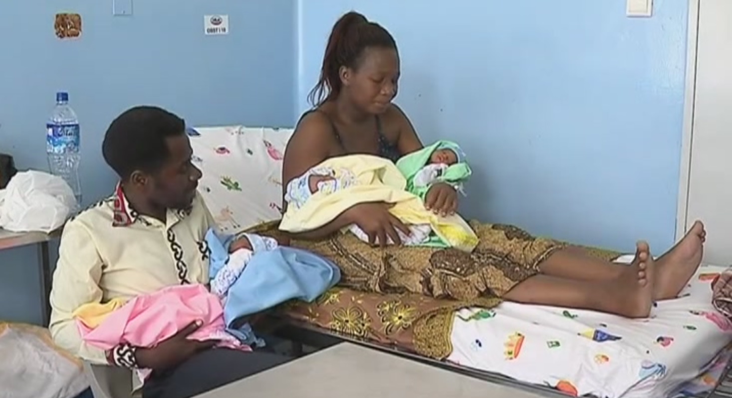Mãe dá luz quadrigémeos no Hospital Central de Nampula e clama por apoio