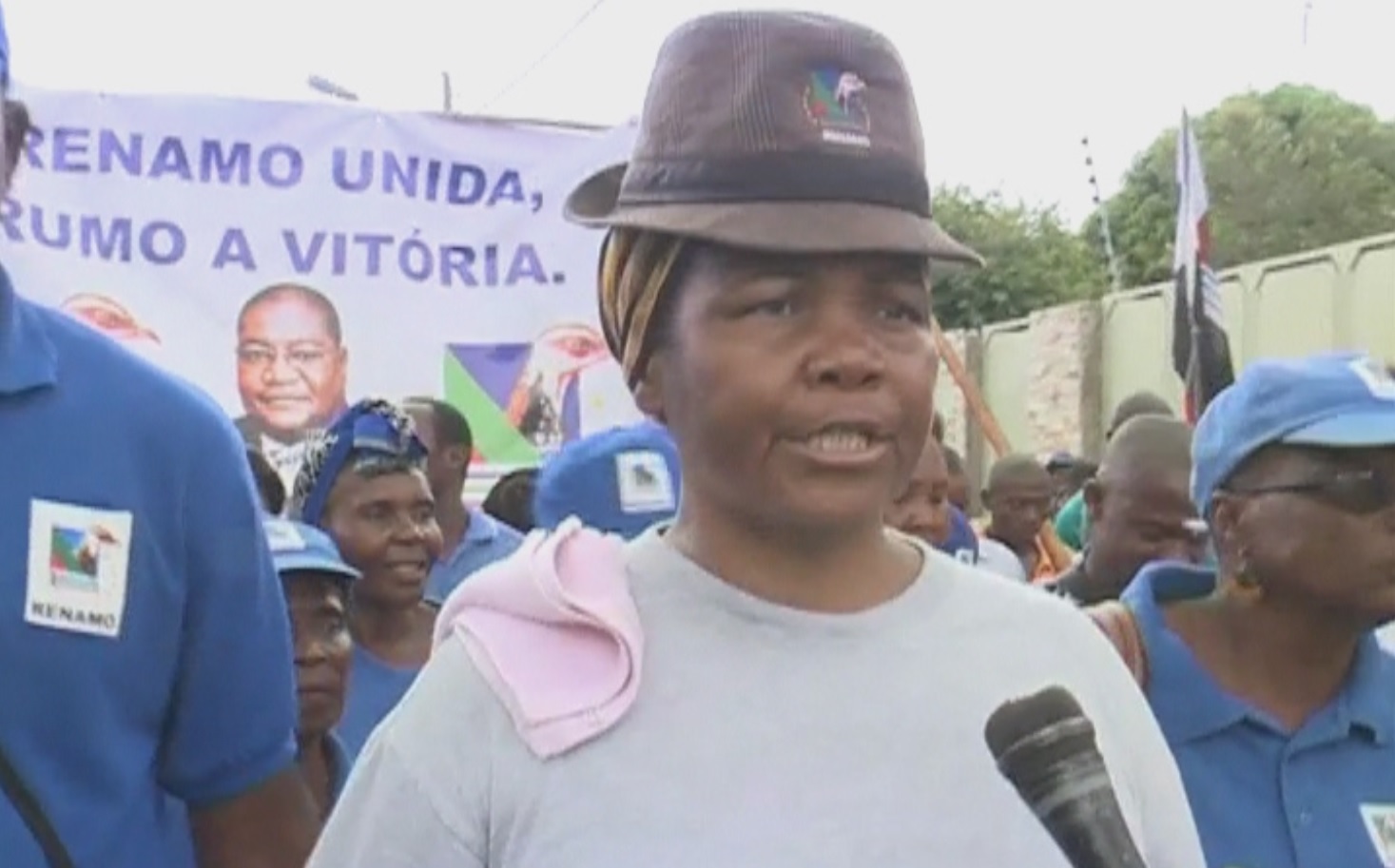 Renamo na província De maputo: Militantes promovem a imagem do novo presidente do partido, Ossufo Momade