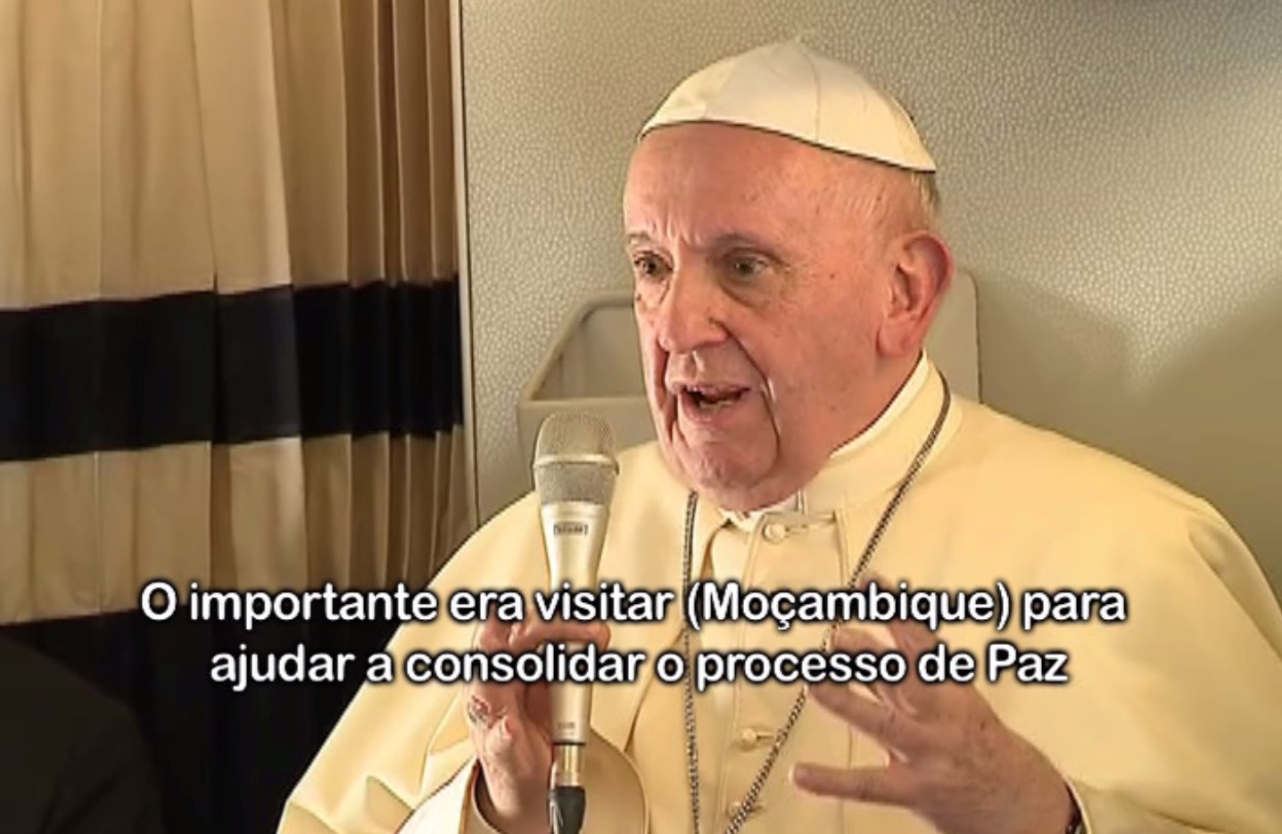 Papa Francisco expectante na reconciliação entre os moçambicanos