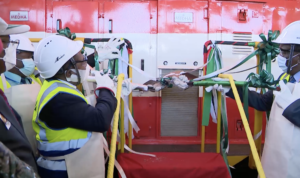 PR Nyusi inaugura 4 locomotivas e 150 vagões na Cidade da Beira