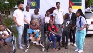 Soraya Ramos e Os Calema doam alimentos ao “Dom Oriom” em Maputo