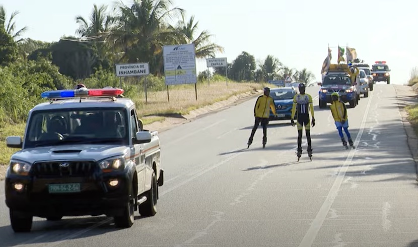 Patinagem em linha: Caravana já percorre a Província de Gaza