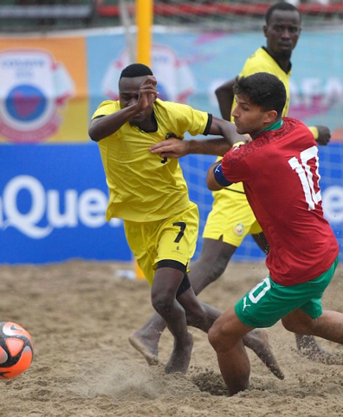 COSAFA-2024: Selecção de futebol de praia estreia-se com derrota frente a congénere  de marrocos (5-2)